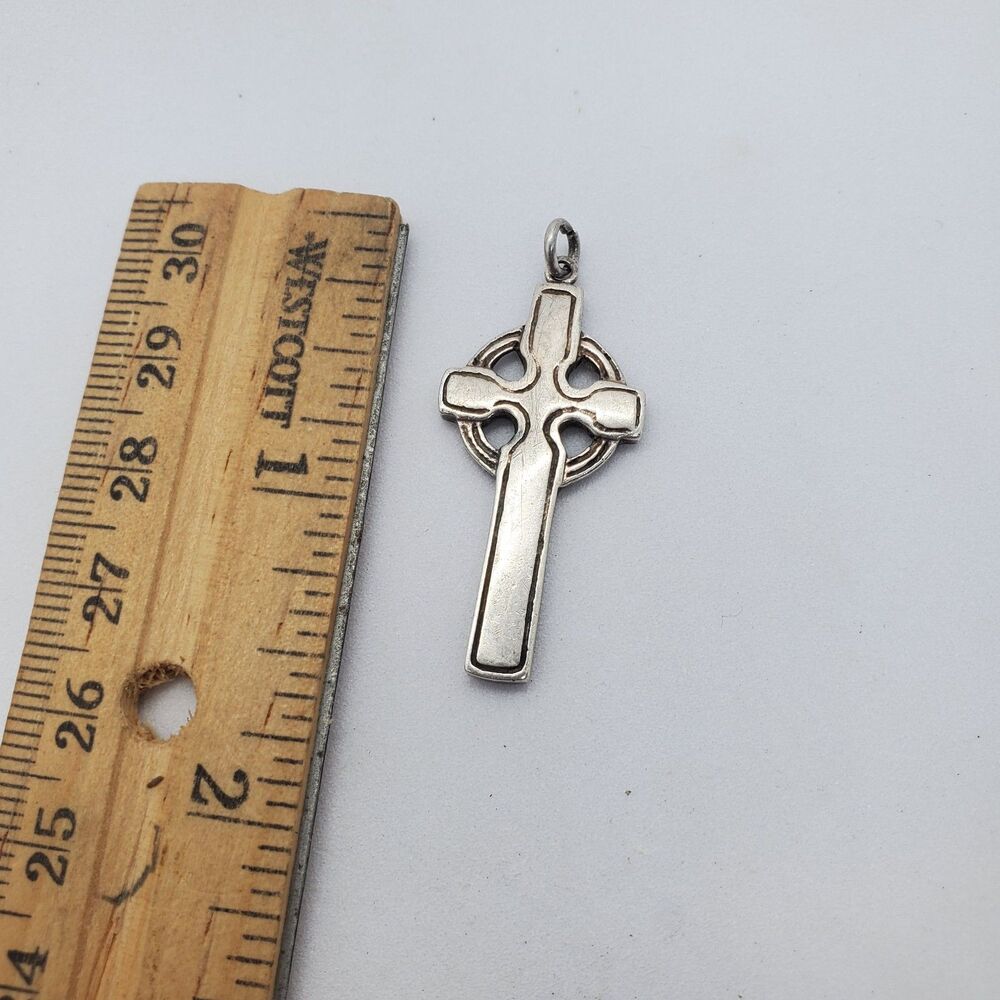 Sterling Silver Celtic Cross Pendant 925